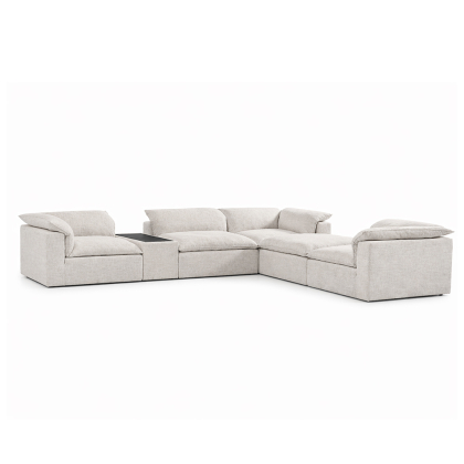 Ofelia, Corner Sofa w/ Side Table