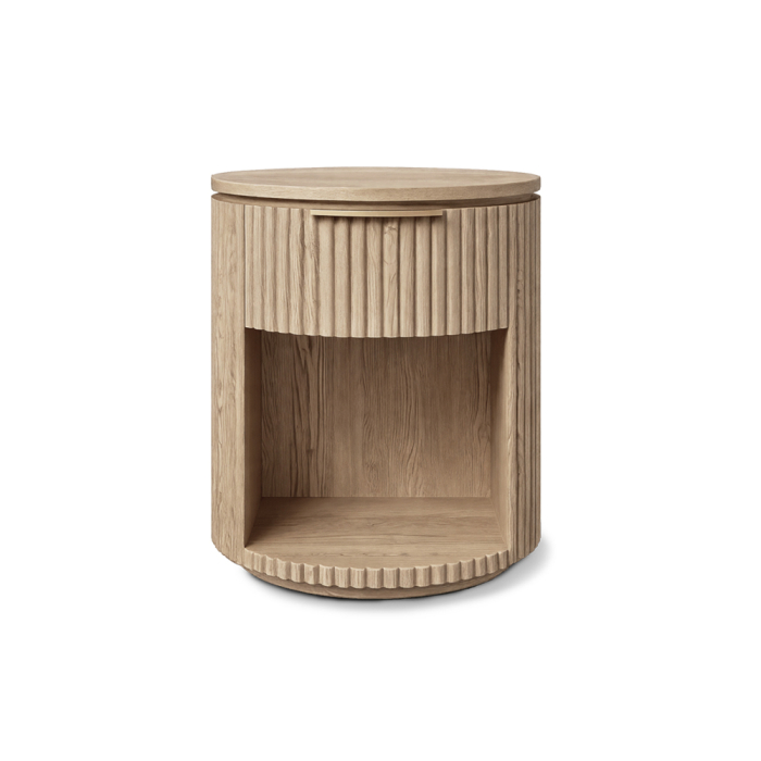 Riva, Nightstand, Ribbed