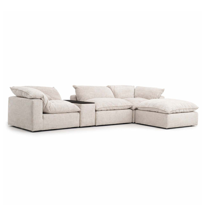 Ofelia, Sofa w/ Ottoman & Side Table
