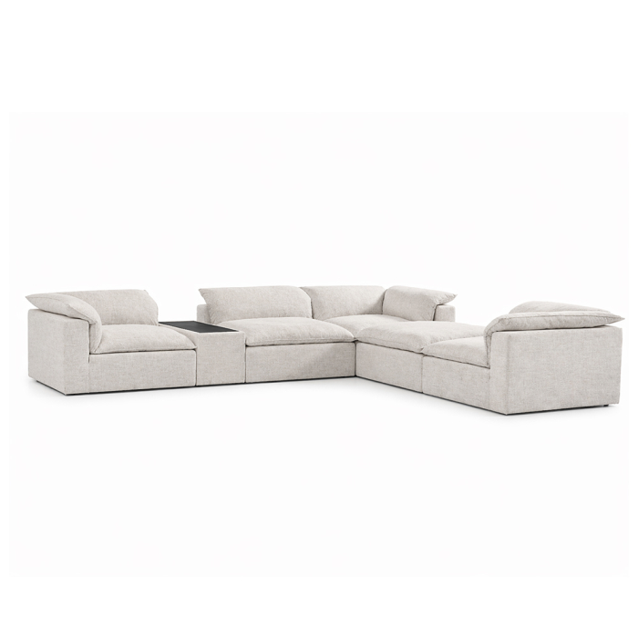 Ofelia, Corner Sofa w/ Side Table